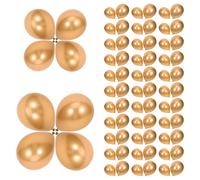 Hohopeti 100pcs Gold Metallic Balloons Set for Versatile Party Decorations for Birthdays Weddings Anniversaries and Showers Glossy Finish for Luxurious Atmosphere