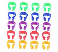 Hohopeti 100pcs Multi-color Blank Poultry Leg Bands Rings for Bird Identification Suitable for Pigeons Ducks Chickens and Small Poultry Breeds and Multifunctional Bird Foot Rings