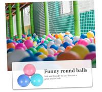 Hohopeti 100Pcs PE Ocean Balls for Ball Pits Party Game Props for Playhouses Pools Tents Bright Decorative to Enhance Hand-eye Coordination and Physical Activity