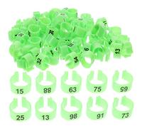 Hohopeti 100pcs Pigeon Leg Bands Numbered Bird Identification for Homing Pigeons Bright Colored Foot Markers Easy to Use for Breeding and Separating Birds