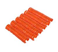 Hohopeti 100pcs Poultry Leg Bands for Chicken Identification Bright Orange Rings for Farm Chicken Pigeons Ducks Bulk Pack Feet Marking Bands for Efficient Bird Monitoring and Tracking