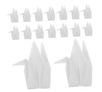 Hohopeti 100pcs Premade White Origami Cranes Paper Crane Decorations for Wedding Backdrop Photo Props DIY Streamers Japanese Craft Bird Embellishments