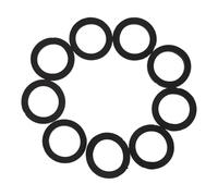 Hohopeti 100pcs Rubber Barbell Washers Dumbbell O-rings Flat Stabilizer Rings for Gym Equipment Fitness Accessories Secure Anti-slip Grip Compatible with Standard Dumbbell and Barbell Rods