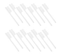 Hohopeti 100pcs Short Handle Jail Toothbrush for Adults Institutional Correctional Soft Bristles Compact Non Slip Thumb Grip Travel Oral Care Accessories
