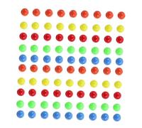 Hohopeti 100pcs Small Solid Plastic Counting Balls for Mathematics Teaching Tools Educational for Elementary Students Bulk Play Balls
