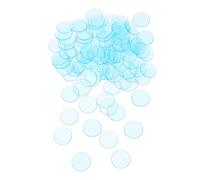 Hohopeti 100pcs Translucent Bingo Counting Chips Plastic Game Tokens for Math Learning Sorting Adding Subtracting Reward and Poker Night Party Supplies