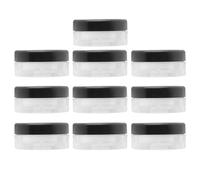 Hohopeti 10Pcs 10G Portable Empty Loose Powder Boxes Refillable Compact Cosmetic Storage Cases for Travel and Home Use
