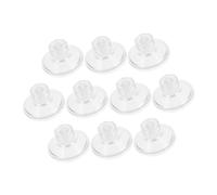 Hohopeti 10Pcs 4.5cm Screw Nut Suction Cups for Aquarium - High Transparency Threaded Holders for Glass Turtle Platforms and Incubation Boxes Strong Suction Power