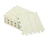 Hohopeti 10pcs Baby Puzzle Mat Foam Floor Tiles Interlocking Play Mat for Boys and Girls Eva Wood Grain Non-Toxic Thick Floor Pad for Crawling and Playroom