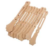 Hohopeti 10pcs Bamboo Fan Handles Crafting Sticks Round Classic Handmade Bamboo Sturdy Fan Handles Resistant to Breaking and Bending for DIY Projects and Wedding Decorations