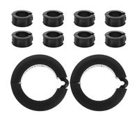 Hohopeti 10pcs Bike Handlebar Clamp Adapter 22.2-31.8mm Non-slip Rubber Spacers with Anti-vibration Gasket Inserts for Road and Mountain Bike Stem Fit Cycling Maintenance