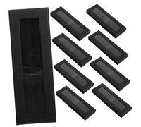 Hohopeti 10pcs Black Pen Display Boxes with Clear Window for Single Pen Protection Decorative Packaging Case for Gift Present Party Favor Organizer with Elegant Minimalist Design