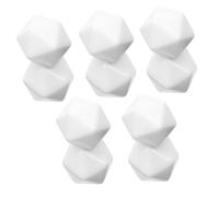 Hohopeti 10Pcs Blank Acrylic Dice Square Blocks DIY Craft Cubes for Arithmetic Practice for Hand-eye Coordination and Fine Motor Skills Development