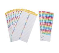 Hohopeti 10pcs Breaker Panel Labels with Number and Directory Stickers, Colorful Self-Adhesive Electrical Load Center Labels for Circuit Breaker Box Identification and Reusable Panel Marker