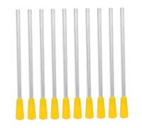 Hohopeti 10pcs Chime Mallet Lightweight Metal Triangle Iron Sticks for Percussion Bell Striking Loud Sound for Dining Classroom Home Playground Use