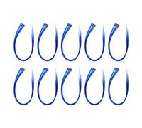 Hohopeti 10Pcs Colored Hair Extensions Straight Synthetic Hairpieces for Women Comfortable Clip-in Hair Accessory for Daily Styling Cosplay Party