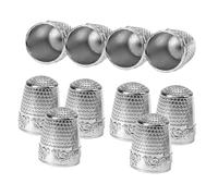 Hohopeti 10Pcs Copper Sewing Thimble Finger Protector Vintage Style Embroidery Guard for DIY Crafts Quilting and Cross Stitch Hand Sewing