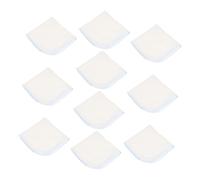 Hohopeti 10pcs Cotton Face Towels for Babies, Super Absorbent Double Layer Washcloths, Soft Blue Handkerchiefs, Does Not Shrink After Washing, for Bathing and Feeding Newborns