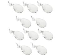 Hohopeti 10pcs Crystal Lamp Pendant Drops DIY Curtain Hanging Ornaments for Windows Chandeliers Garden Decor with High Clarity for Home and Party Decorations