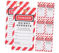 Hohopeti 10Pcs Danger Do Not Operate Lockout Tags Safety Warning Tags for Equipment Repair Lockout Tagout Labels for Industrial Use High Visibility Equipment Safety