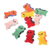 Hohopeti 10pcs Dinosaur Hair Snap Clips Lightweight Wool and Metal Cartoon Barrettes for Teens, Versatile Hair Accessories for Birthdays and Activities