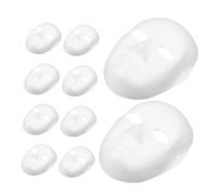 Hohopeti 10pcs DIY White Paper Masks for Women Blank Full Face Paintable Masquerade Masks Craft for Halloween Carnival Cosplay Party Decorations and Arts Supplies