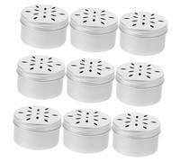 Hohopeti 10Pcs Dog Scent Training Case Pattern Aluminum Lids Odor Holder for Pet Nose Work and Hunting Skill Development