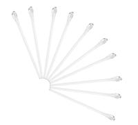 Hohopeti 10pcs Eyeglass Temple Tips Arm Covers Glasses Ear Cushions Replacement Pads behind The Ear Soft Metal Material Suitable for Glasses Repair and Eyewear Protection