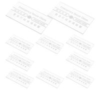 Hohopeti 10pcs Fire Alarm Switch Replacement Glass Emergency Break Glass for Manual Fire Alarm Stations High-Temperature Resistant Safety Cover