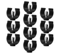 Hohopeti 10pcs Heavy Duty Walker Tube Clip Pins with Secure C-Shape Locking Mechanism Plastic Steel Clamps for Canes Crutches and Walking Sticks Non-Slip Replacement Parts for Seniors and