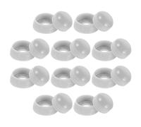 Hohopeti 10pcs Light Grey Plastic Dome Nut Covers for Playground Equipment, Screw Protective Caps for ’s Outdoor Playsets, Bolt Protection Caps for Safety on Slides and Play Areas