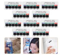 Hohopeti 10Pcs Liquid Crystal Nasal Rinse Temperature Strips Saline Solution Test Stickers for Nose Cleaning Supplies