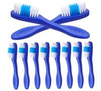 Hohopeti 10Pcs Mini Small-Headed Toothbrushes with Short Handle for Prisons Rehabilitation Centers Soft Bristles Safe Non-Plastic Portable Oral Cleaning Tools