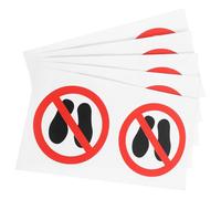 Hohopeti 10pcs No Step Sticker Safety Warning Decals Bright Clear Message Easy Apply Remove Industrial Caution Labels for Workplace Prevention