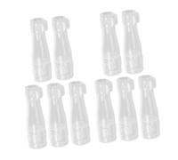 Hohopeti 10pcs Plastic Makeup Brush Covers round Brushes Extend Bristle Service Life with Comprehensive Protection for Home and Travel