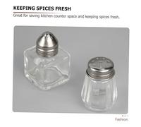 Hohopeti 10Pcs Portable Condiment Bottles Kitchen Spice Jars for Bbq and Outdoor Use Easy-open Seasoning Containers for Salt Pepper and Herbs Storage