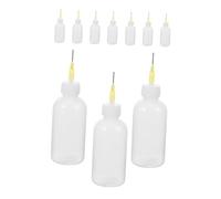 Hohopeti 10pcs Pottery Glaze Needle Tip Applicator Bottles for Precise Ceramic Painting and Coating with Squeeze Control Multipurpose Plastic Dispenser Tools for Detailed Glazing and Craft