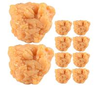 Hohopeti 10Pcs Realistic Fried Chicken Nuggets Play Food Simulated Food Display Model Sturdy Chicken Prop for Pretend Play and Photography