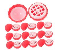 Hohopeti 10pcs Refillable Lip Balm Sphere Containers Pink Rounded Egg Shape Fill Balm Holders for Natural Lip and Crayon Lipsticks Creative Cute Storage for Women