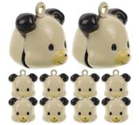 Hohopeti 10pcs Small Copper Dog Bells for Collar Mini Yellow Pet Bells for Husky and Shiba Inu DIY Craft for Dog Necklaces and Christmas Charms