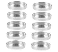 Hohopeti 10pcs Small Empty Eyeshadow Pans Lightweight Aluminum Makeup Tray DIY Storage Palette for Women Portable Travel Makeup Organizer