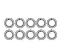 Hohopeti 10pcs Stretchy Flexible Circle Comb Headbands for Women Fit Full Circular Hairband Holder Secure Styling Sports Shower Makeup Use