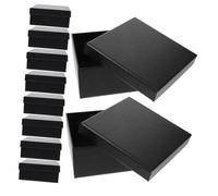 Hohopeti 10pcs Thick Square Belt Packing Boxes Reusable Storage Packaging for Presents and Accessories