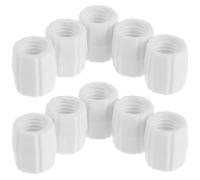 Hohopeti 10pcs Travel Toothpaste Refill Adapter Lightweight Food Grade Plastic Tube Transfer Tool for Bathroom and Trips, Suitable and Adults with Compact Size 2.00x1.70x1.70cm