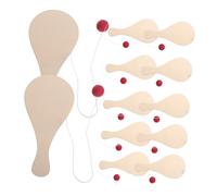 Hohopeti 10pcs Unfinished Wooden Paddle DIY Painting Craft for S Art and Doodle Activities Boosts Creativity Fine Motor Skills Hand-Eye Coordination for Kindergarten and Early Education