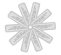 Hohopeti 10pcs UV Test Cards for Accurate Measurement of UV Intensity and Testing The Effectiveness White Pvc Strips for Outdoor Use