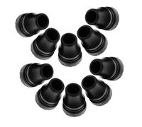 Hohopeti 10pcs Walking Cane Tips Non-Slip Crutch Feet Covers Fit for Standard Walking Sticks Mobility Aid Replacement Ends with Wear-Resistant Anti-Skid Traction for Indoor Outdoor Use