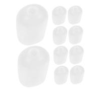 Hohopeti 10pcs White Plastic DIY Pet Toy Squeakers Replacement Inserts for Repairing Squeaky Dog Toys 9.8cm Noise Maker Cylinders for Pet and Baby Accessories