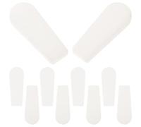 Hohopeti 10Pcs White Rubber Claw Sleeves for Crane Game Claw Guard Non-Slip Flat Caps for Candy Vending Machine Grabber Protection Covers Suitable for Arcade Machines