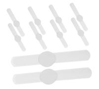 Hohopeti 10PCS White Slap Bracelets Blank Snap Bands DIY Craft Wristbands for Halloween Birthday Party Favors Lightweight Comfortable Wristbands for Adults